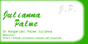 julianna palme business card